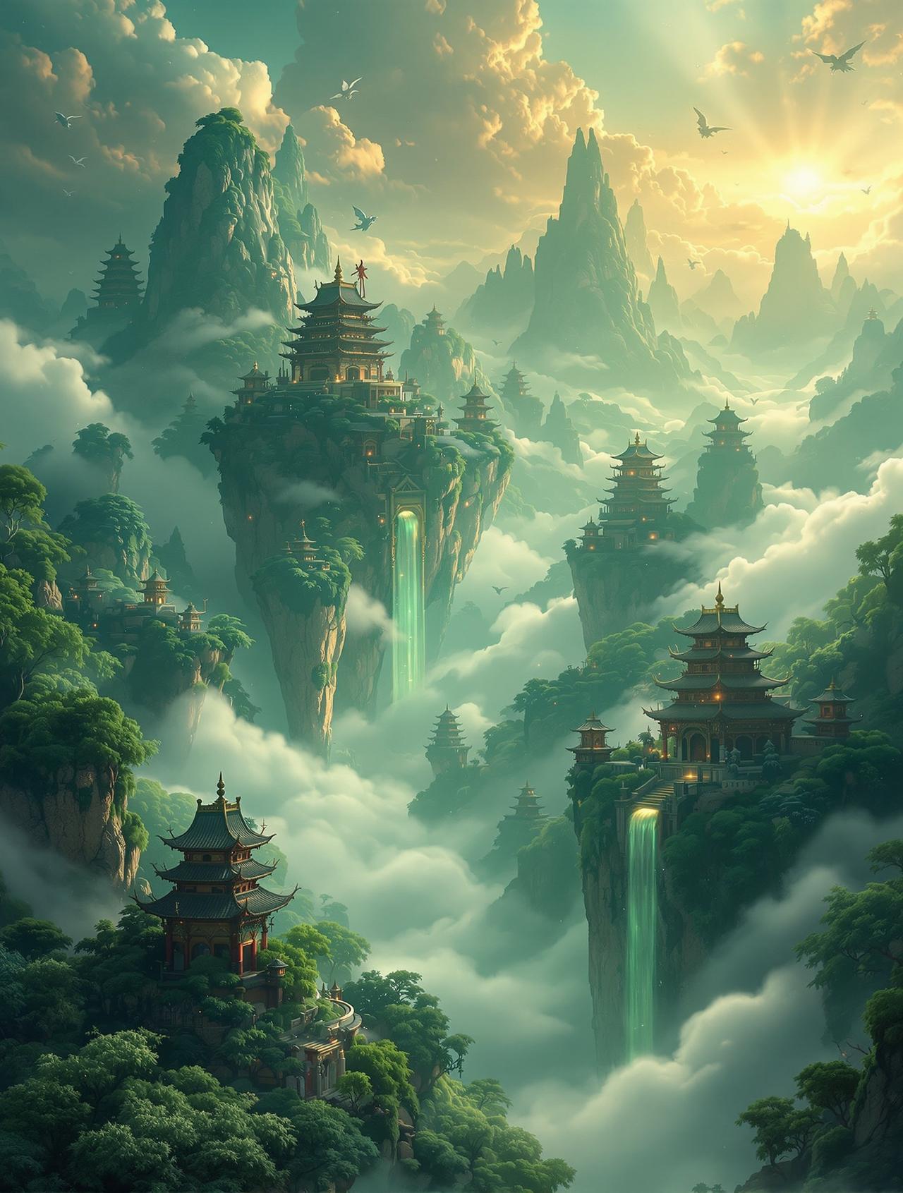 七七影视影视作品《山海经·奇谭》海报背景图